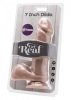 Dildo 7in. with Balls Vibrator Light skin tone